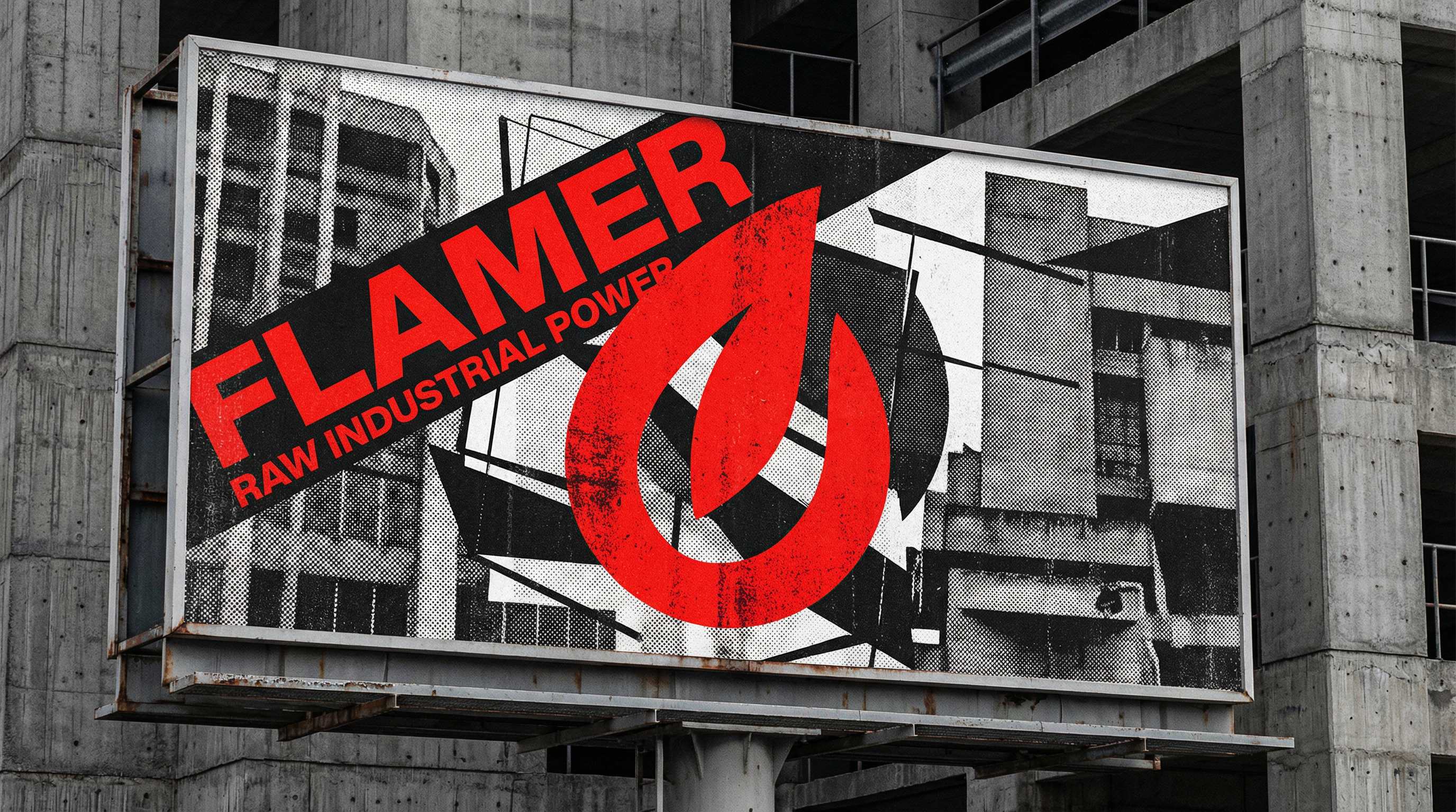 Flamer: Raw Industrial Power in UI Design